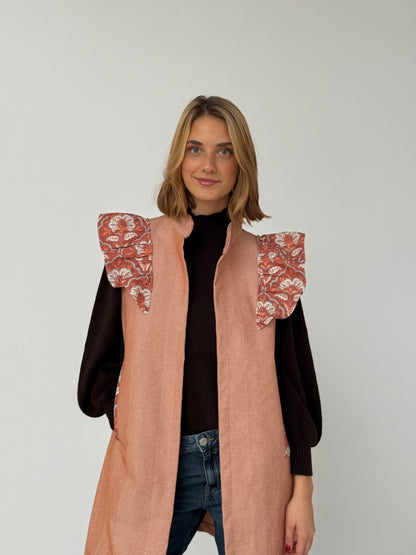 Chaleco 9MÁS5 Espiga Naranja