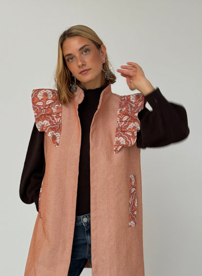 Chaleco 9MÁS5 Espiga Naranja