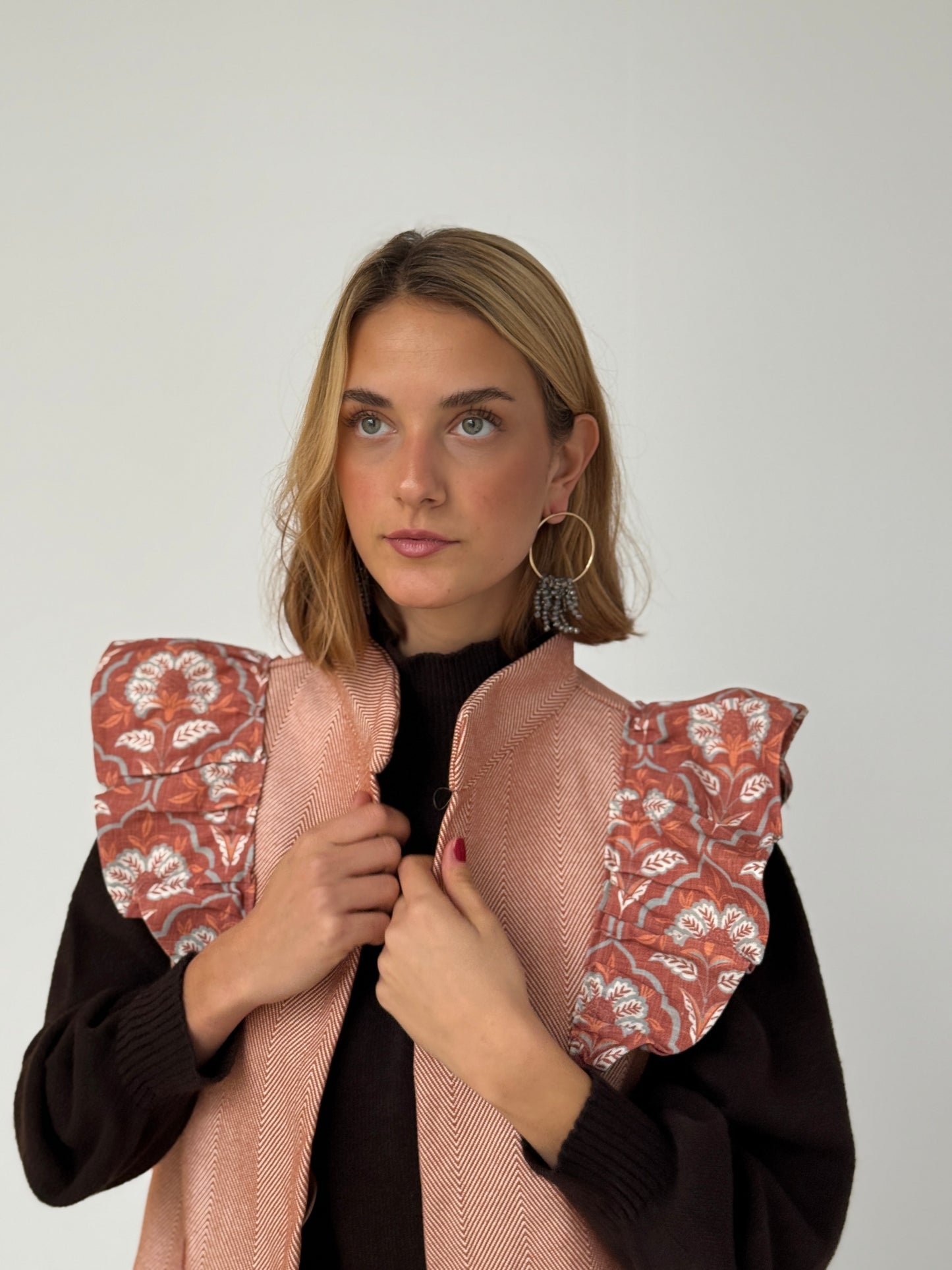 Chaleco 9MÁS5 Espiga Naranja