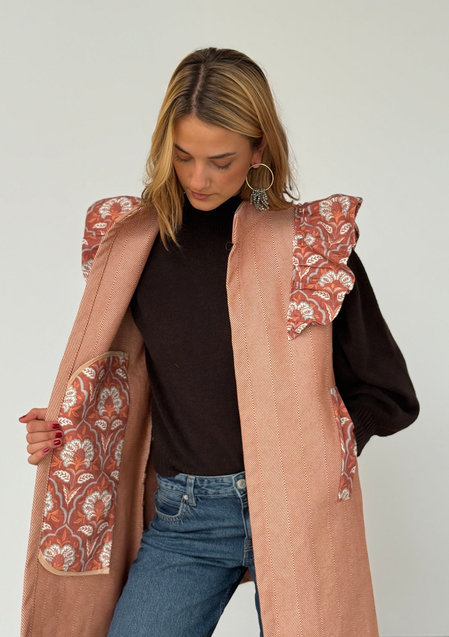 Chaleco 9MÁS5 Espiga Naranja