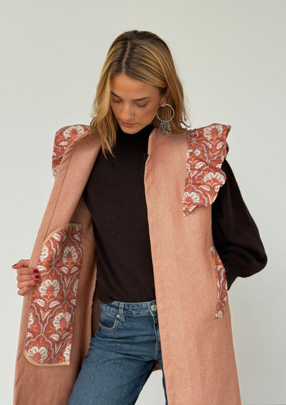 Chaleco 9MÁS5 Espiga Naranja