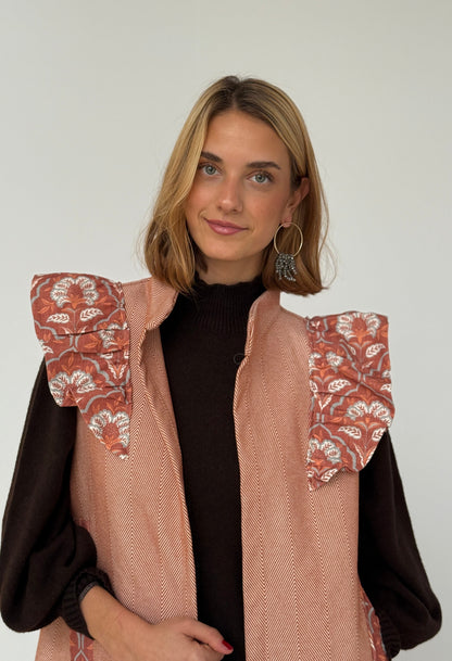 Chaleco 9MÁS5 Espiga Naranja