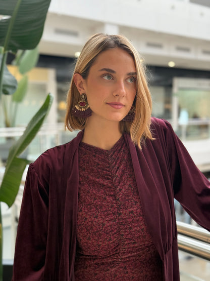 Chaqueta Terciopelo Burdeos