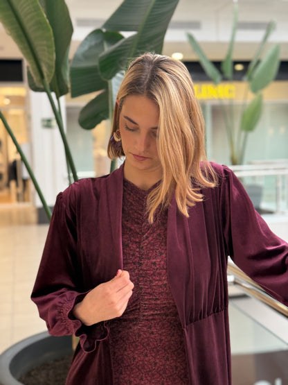 Chaqueta Terciopelo Burdeos