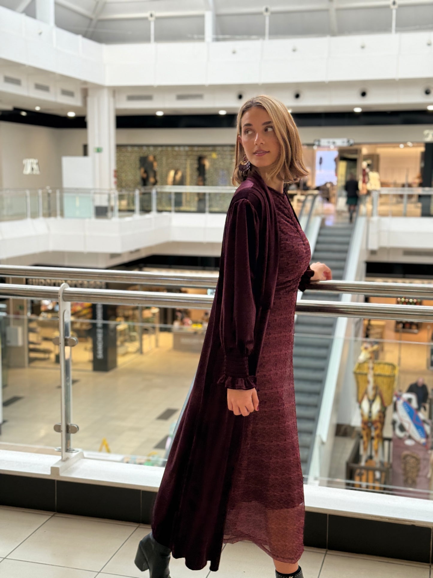 Chaqueta Terciopelo Burdeos