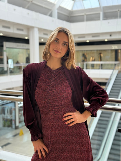 Chaqueta Terciopelo Burdeos