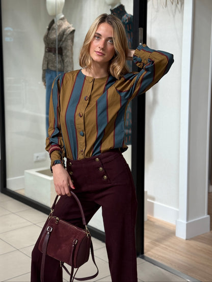 Pantalón Livorno Burdeos