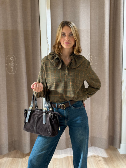 Camisa Cuello Escocesa Amarillo