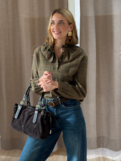 Camisa Cuello Escocesa Amarillo