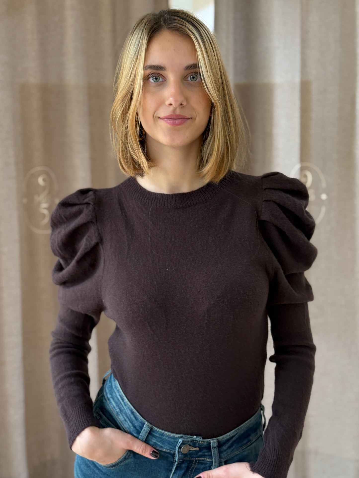 Jersey Abullonado Marrón