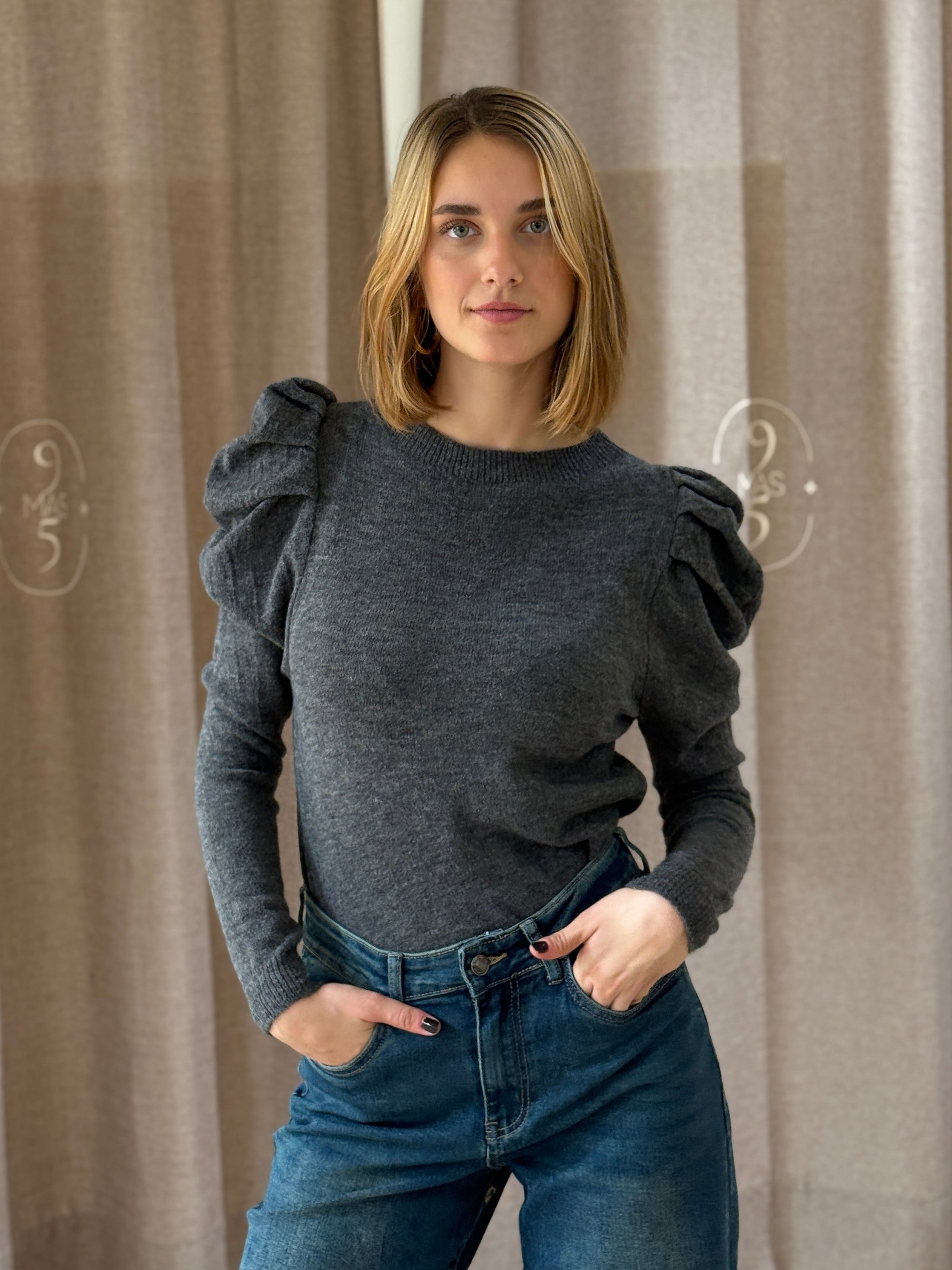 Jersey Abullonado Gris