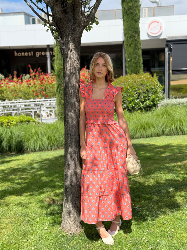 Vestido Menerbés Coral