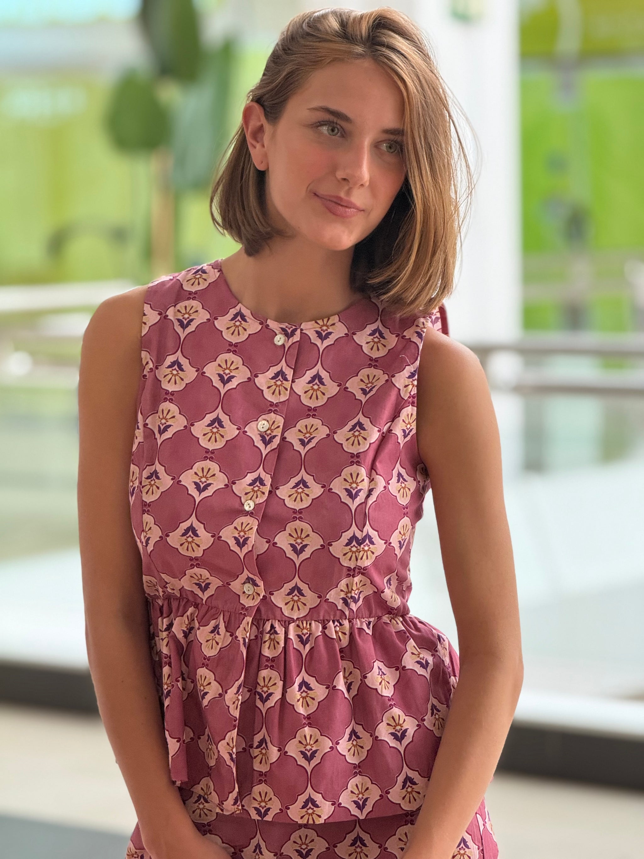 Camisa Hawai Rosa