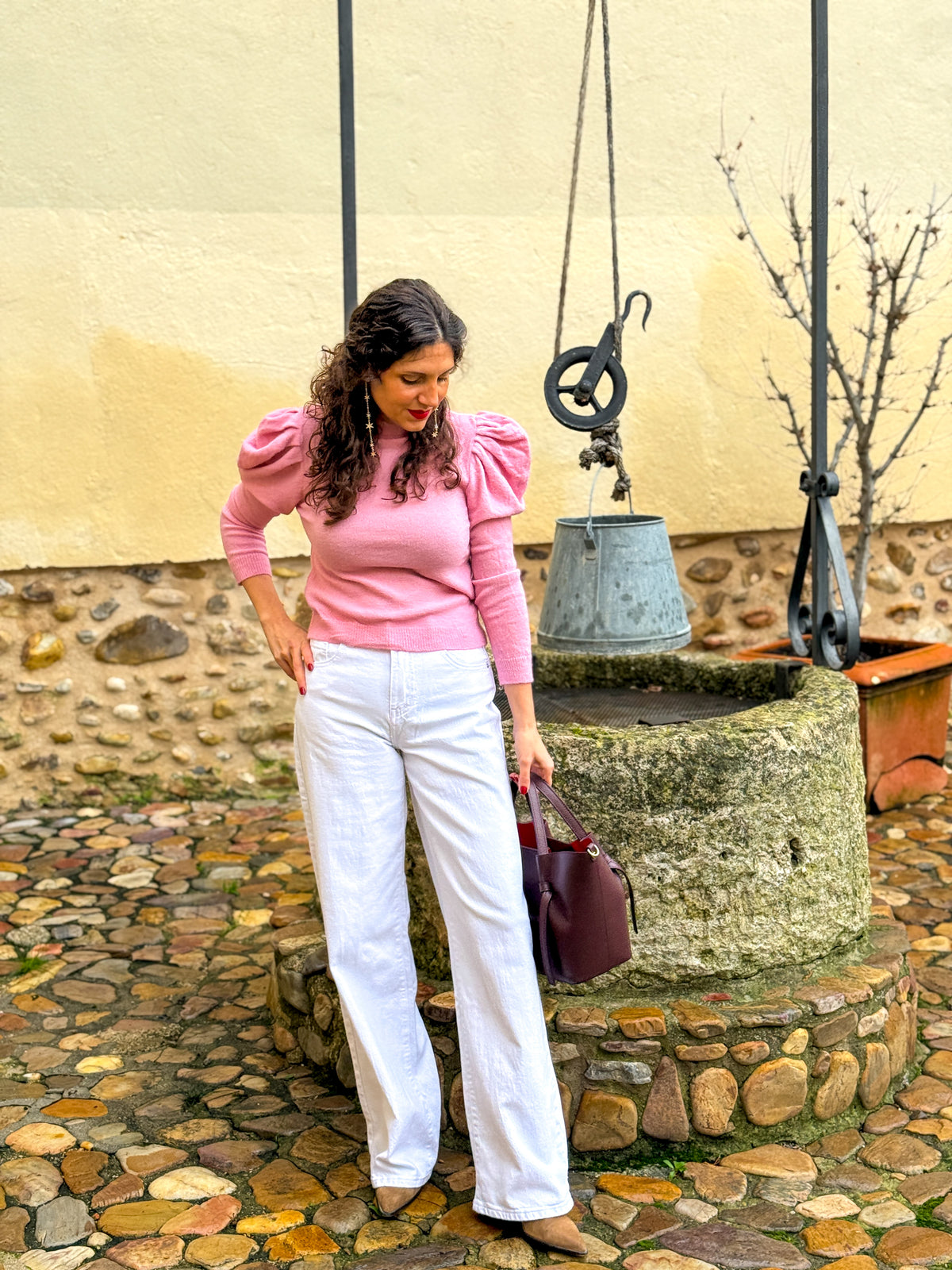 Pantalón Wide Leg Blanco