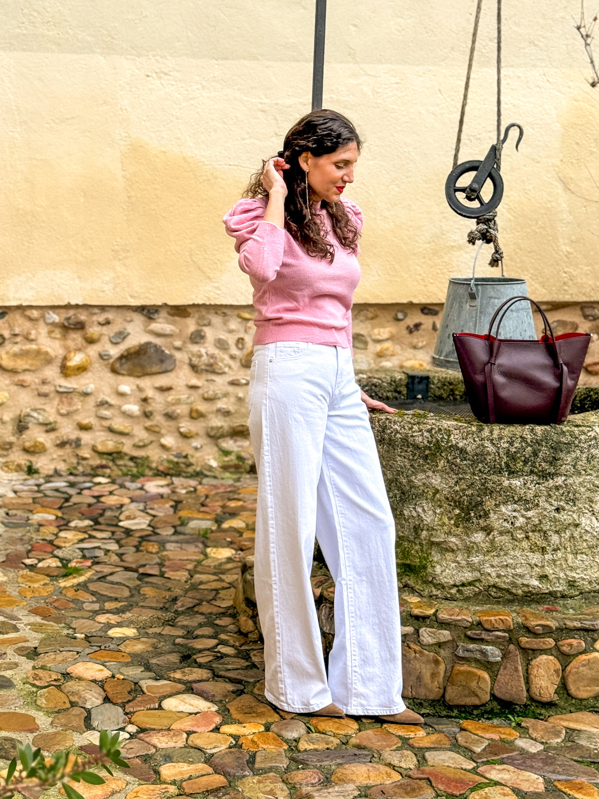 Pantalón Wide Leg Blanco