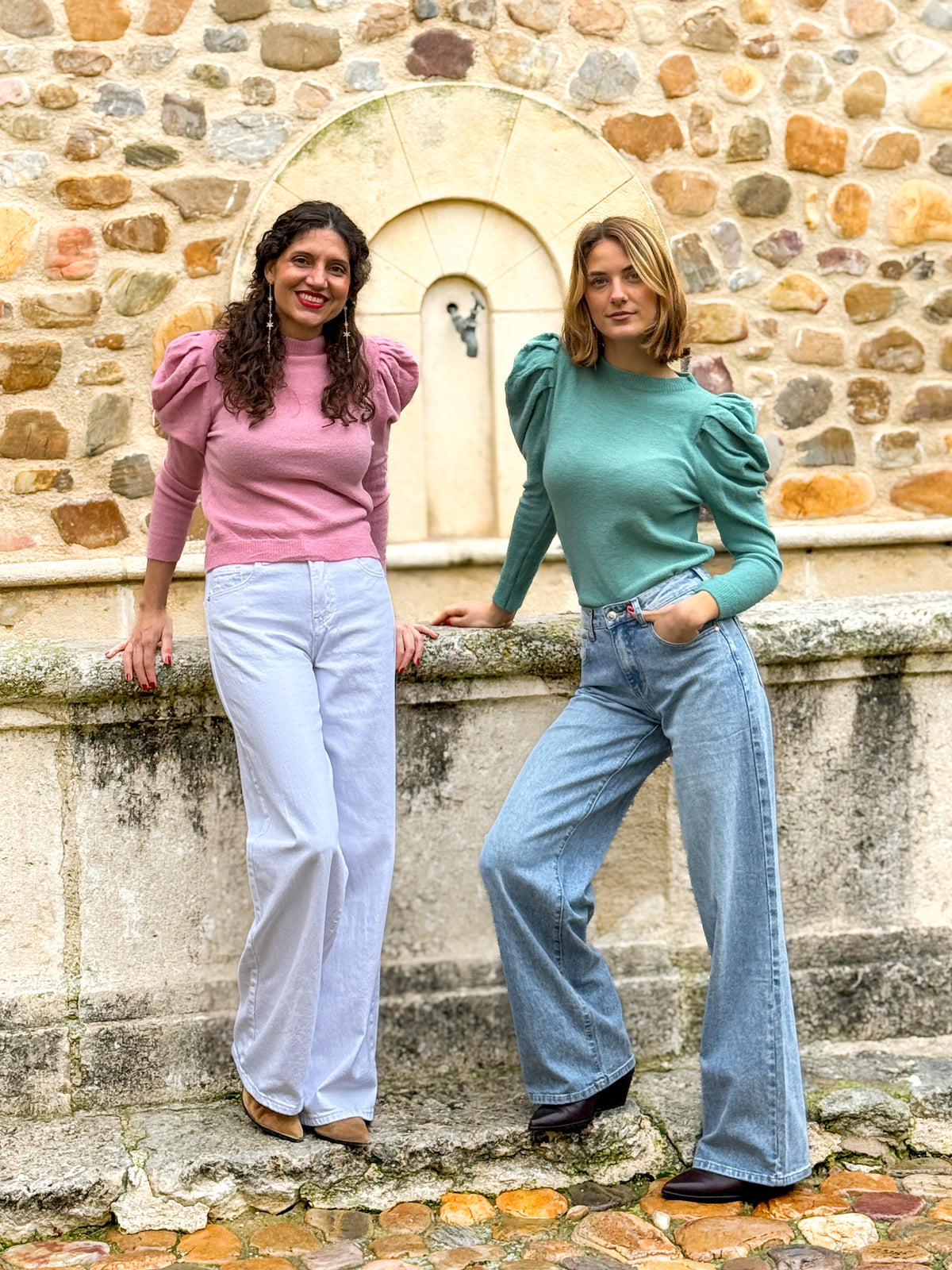 Pantalón Wide Leg Vaquero Claro