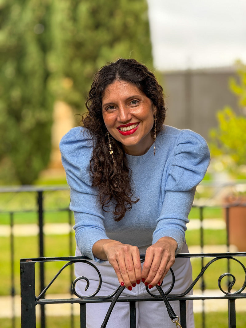 Jersey Abullonado Azul Pálido