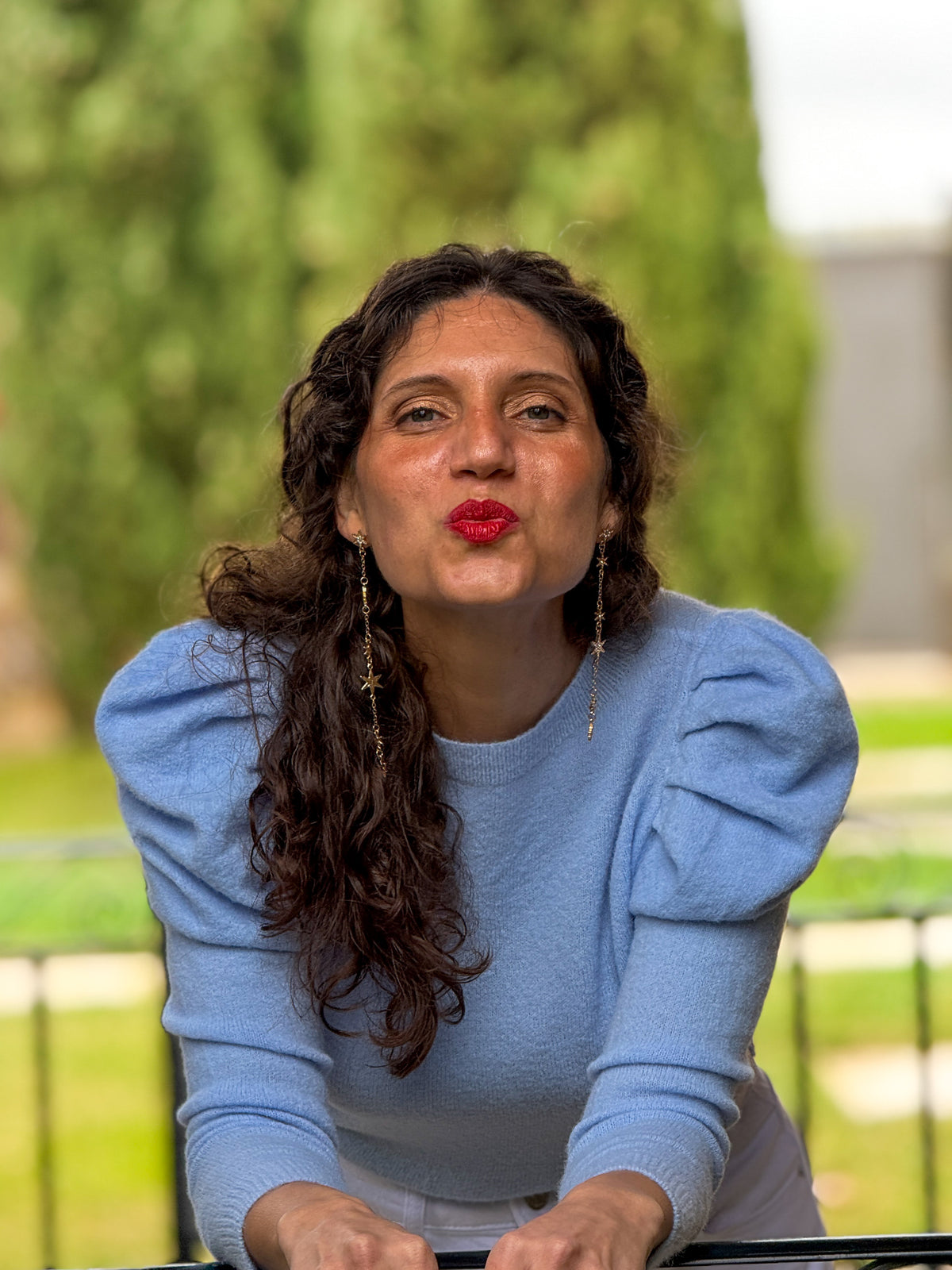 Jersey Abullonado Azul Pálido