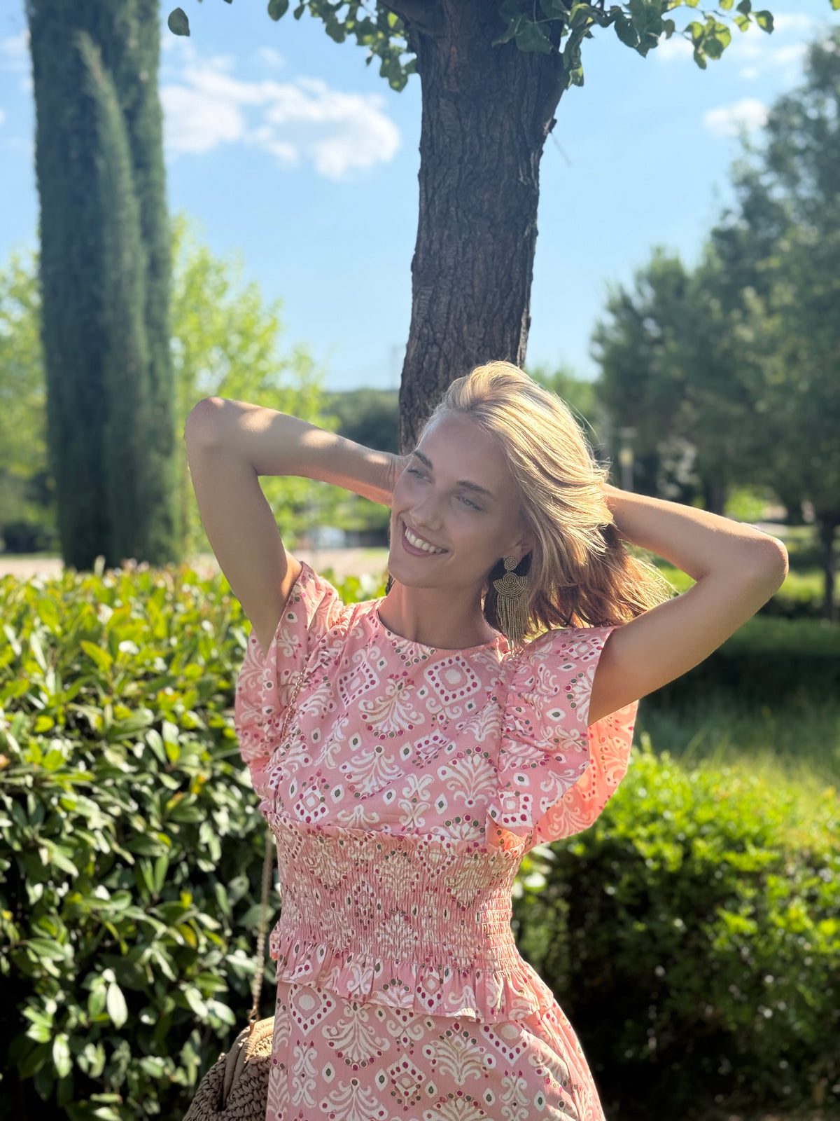 Vestido Valensole Rosa