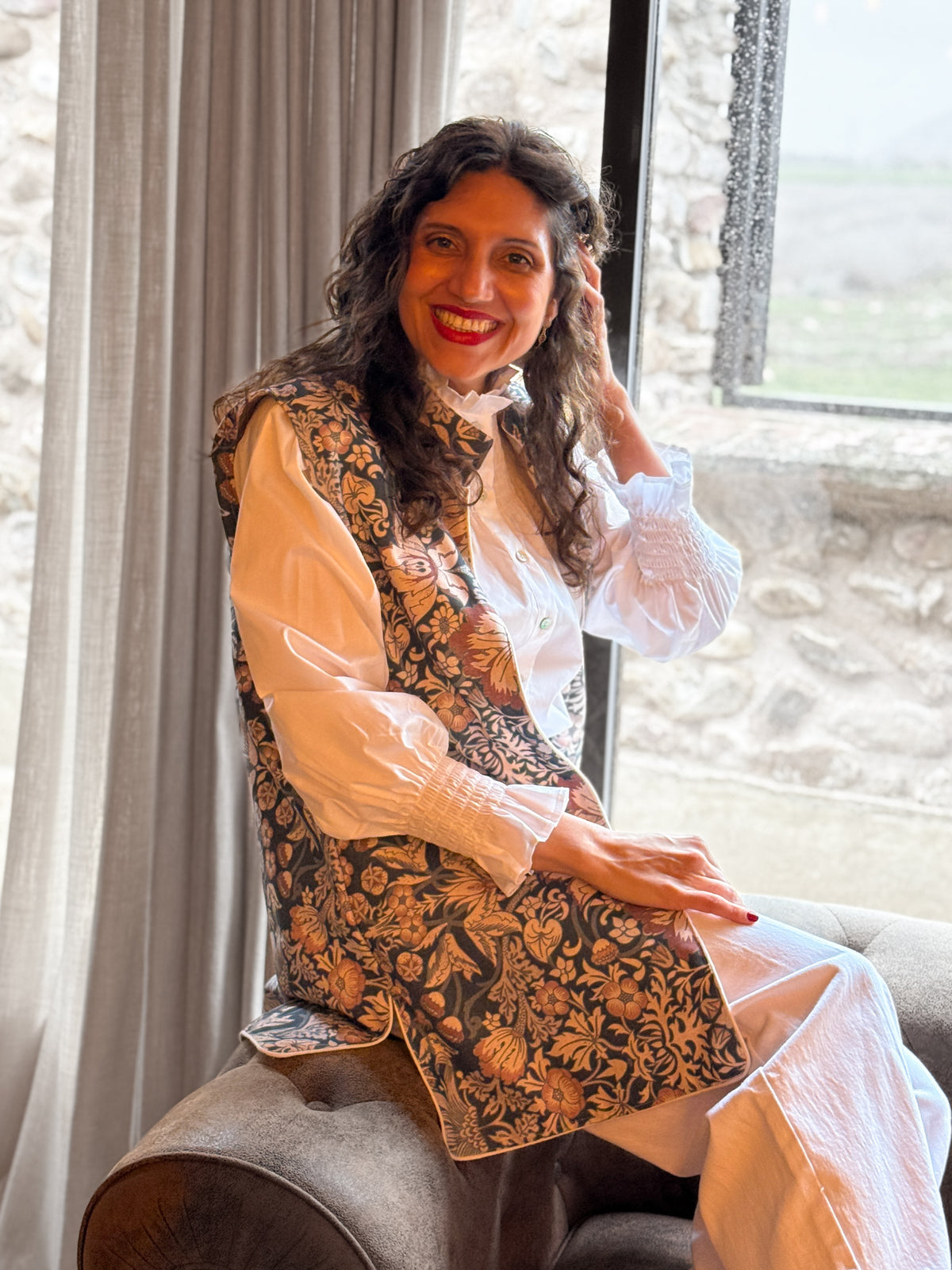 Chaleco Ginebra Reversible Azul y Rosa