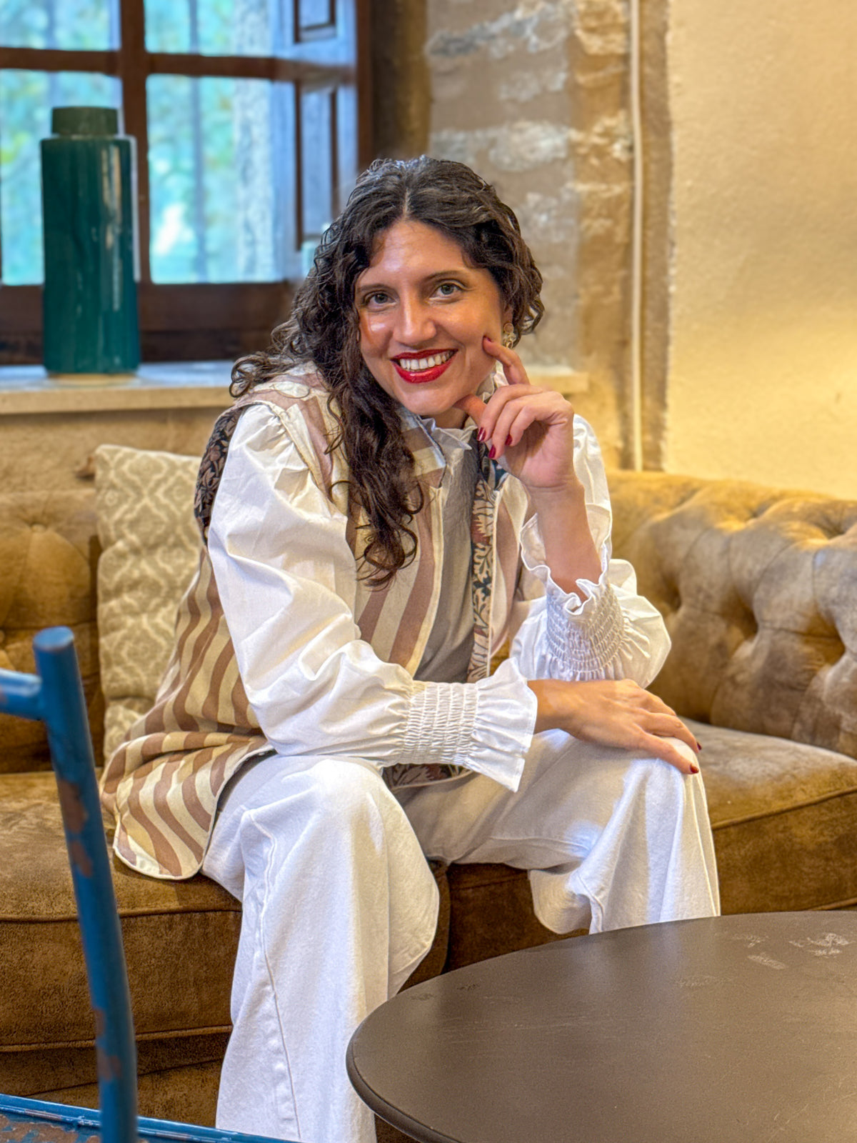 Chaleco Ginebra Reversible Azul y Rosa