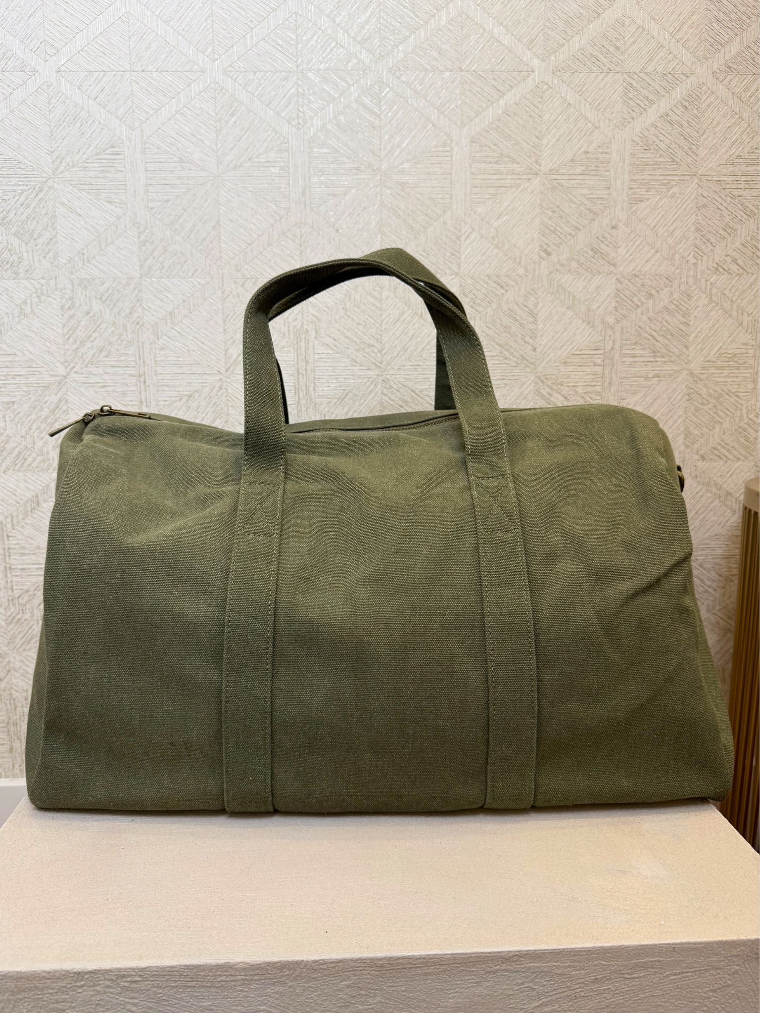 Bolsa de viaje verde caza