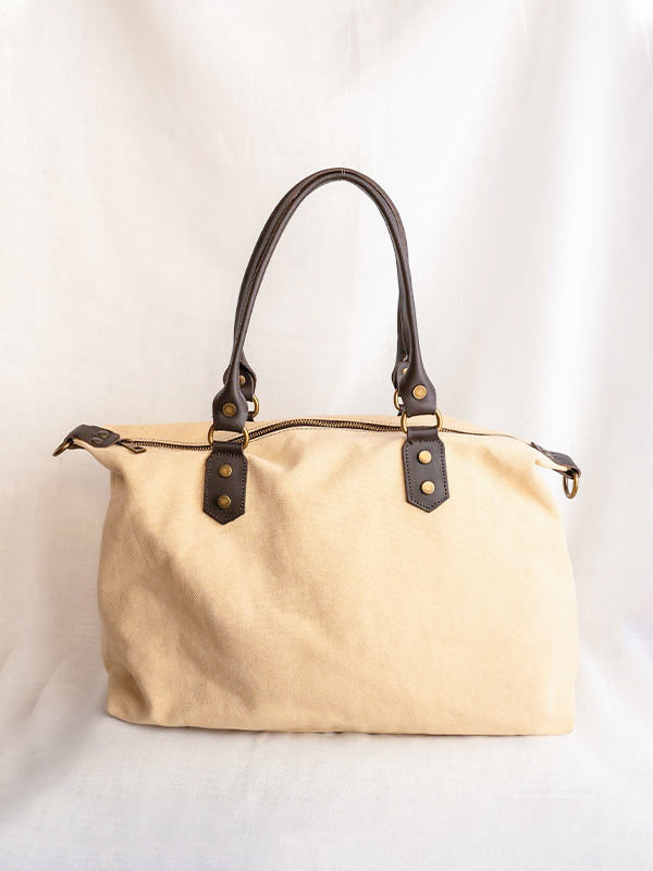 Bolso shopper color beige