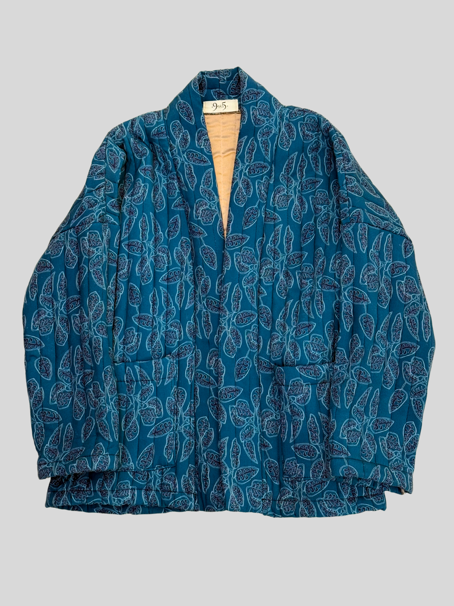 Chaqueta acolchada en tonos azules