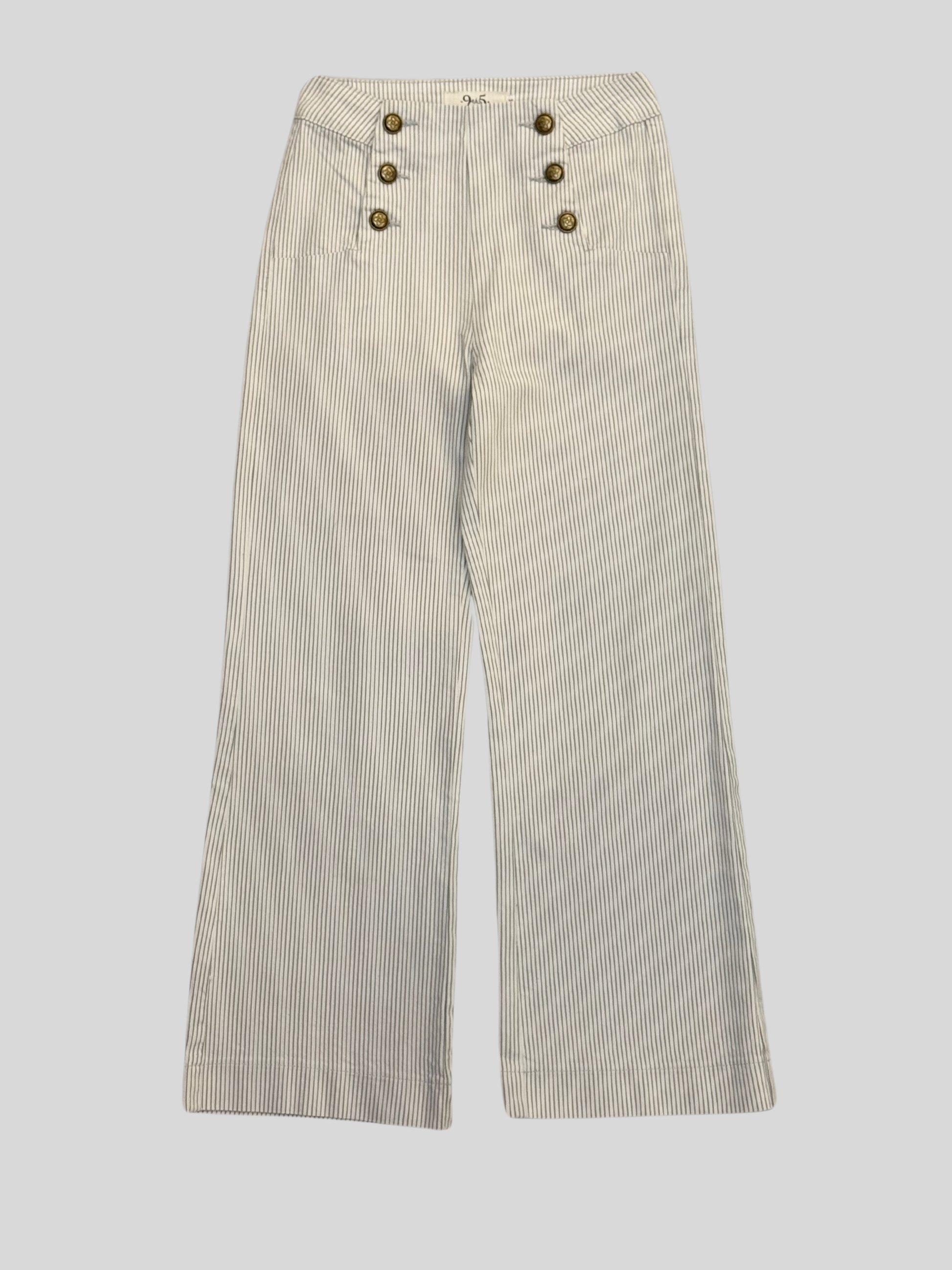 Foto frontal pantalon liivorno rayas verdes